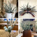 24pcs Eucalyptus Stems Artificial Eucalyptus Leaves Fake Greenery Branches Fake Flowers for Wedding Centerpiece Spring Easter Farmhouse Home Decoration - Image 6