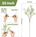 10PCS Baby Breath Artificial Flowers Fake Babys Breath Gypsophila Flowers Bulk Realistic Artificial Flowers Bouquet Flores Artificiales para Decoracion for Wedding Party Home Decoration - Image 2