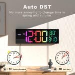 Large Digital Wall Mount Clock - Image 4