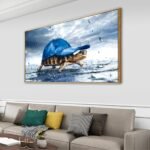 Lovely Sea Turtle Picture Canvas Wall Art - Image 4