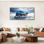 Lovely Sea Turtle Picture Canvas Wall Art - Image 3