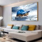 Lovely Sea Turtle Picture Canvas Wall Art - Image 2