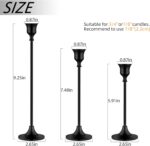 Candlestick Holders Taper Candle Holder for Candlesticks Vintage Modern Decorative Candle Stick Long Holder for Fireplace Party Dining Home - Image 3