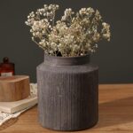 Rustic Vases for Home Decor. Ceramic Vase for Dining Table Decor. Terracotta Decorative Vase 6.1IN