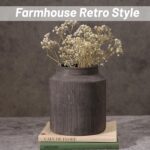 Rustic Vases for Home Decor. Ceramic Vase for Dining Table Decor. Terracotta Decorative Vase 6.1IN - Image 4