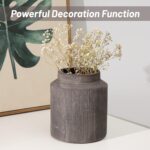 Rustic Vases for Home Decor. Ceramic Vase for Dining Table Decor. Terracotta Decorative Vase 6.1IN - Image 6
