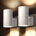 LED Night Light Plug in, Night Lights Plug into Wall, Light Sensor, 0-100LM, Soft White 3000K, Dimmable Night Light, Modern Nightlight for Hallway Bedroom Stairway, 2 Pack