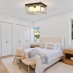 Farmhouse Ceiling Light, 12.6” Square Light Fixtures Ceiling Mount Black and Gold Hallway Light Fixtures, Flush Mount Ceiling Lights for Living Dining Room Bedroom, 4 * G9 Base - Image 4