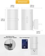 LED Night Light Plug in, Night Lights Plug into Wall, Light Sensor, 0-100LM, Soft White 3000K, Dimmable Night Light, Modern Nightlight for Hallway Bedroom Stairway, 2 Pack - Image 4