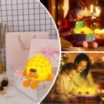 Cute Night Light, Silicone Adjustable Nursery Night Light with 3 Levels Dimmable Brightness Baby Rechargeable Touch Lamps for Cute Gifts, Kids Sleeping, Office Desk Decor - Image 6