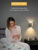 LED Night Light Plug in, Night Lights Plug into Wall, Light Sensor, 0-100LM, Soft White 3000K, Dimmable Night Light, Modern Nightlight for Hallway Bedroom Stairway, 2 Pack - Image 6