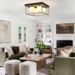 Farmhouse Ceiling Light, 12.6” Square Light Fixtures Ceiling Mount Black and Gold Hallway Light Fixtures, Flush Mount Ceiling Lights for Living Dining Room Bedroom, 4 * G9 Base - Image 9