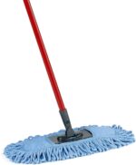 Dual-Action Microfiber Sweeper Dust Mop,Red