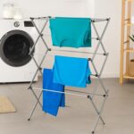Collapsible Clothes Drying Rack – Durable, Space-Saving Laundry & Towel Rack, Sturdy Clothing Rack for Hanging Clothes Indoors & Outdoors, Steel - Image 2
