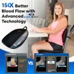 Travel Seat Cushion with LiquiCell Technology – Thin Orthopedic Butt Pillow for Sciatica, Tailbone, Coccyx & Back Pain – Seat Pad for Car Driving, Truck, Wheelchair, Airplane, Office, Home Use - Image 2