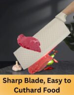 Kitchen Knife Set, TownSelection 6-Pieces Khaki Sharp Knife Set for Kitchen, Non-stick Non-slip Stainless Steel Chef Knife Set with Universal Knife Block Suitable for Home & Restaurant (Khaki) - Image 3