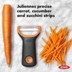 Stainless Steel Good Grips Prep Julienne Y-Peeler, Black, 4.2"W x 8"H - Image 3