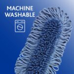 Dual-Action Microfiber Sweeper Dust Mop,Red - Image 3