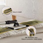 36" Commercial Dust Mops for Floor Cleaning Heavy Duty Floor Duster Mop with Long Handle Hotel Gym Household Cleaning Supplies for Hardwood, Tiles, Marble Floors,Green - Image 3