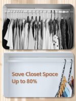 Black Magic Space Saving Hangers 10 Pack, Premium Smart Hanger Hooks, Sturdy Cascading Hangers with 5 Holes for Heavy Clothes, Closet Organizers and Storage, College Dorm Room Essentials - Image 3