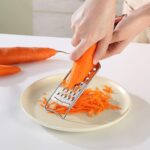 Stainless Steel Cheese Grater Set, Set of 5 Kitchen Grater & Peeler & Slicer, Lemon Zester with Cleaning Brush for Vegetable, Fruit, Chocolate - Image 4