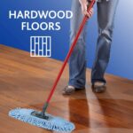 Dual-Action Microfiber Sweeper Dust Mop,Red - Image 4