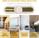 36" Commercial Dust Mops for Floor Cleaning Heavy Duty Floor Duster Mop with Long Handle Hotel Gym Household Cleaning Supplies for Hardwood, Tiles, Marble Floors,Green - Image 4