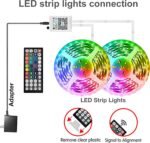 Led Lights for Bedroom 100ft (2 Rolls of 50ft) Music Sync Color Changing Strip Lights with Remote and App Control RGB Strip, for Room Home Party Decoration - Image 5