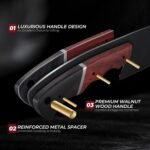 Kitchen Knife Set with Bag - 6 PCS Chef Knife Set - Cleaver, Boning, Fillet, Santoku, Kitchent Utility Knife, Chef Knife with Full Tang Wooden Handle, Butcher Knife Set for Men, Ideal Gift - Image 5