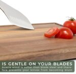 Cutting Board Set (15.75 x 12/13 x 9.5/10 x 7 in) out of Solid Acacia Wood - 0,8 in Thick Cutting Boards for Kitchen - Wood Cutting Boards - Wooden Chopping Boards for Kitchen - Image 5