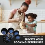 Chef Craft Easy to Read Plastic, Measuring Cup Set, 10 piece set, Blue - Image 5