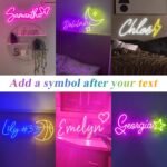 Custom Neon Signs, Personalized Neon Sign Customizable for Wall Decor,Led Sign Custom Neon Name Sign for Wedding Party Gifts Nails Shop Logo Neon Name lights - Image 5