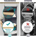 Hanging Closet Organizer and Storage, 6-Shelf Closet Hanging Storage Shelves, Grey - Image 5