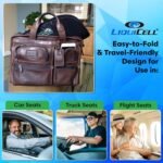 Travel Seat Cushion with LiquiCell Technology – Thin Orthopedic Butt Pillow for Sciatica, Tailbone, Coccyx & Back Pain – Seat Pad for Car Driving, Truck, Wheelchair, Airplane, Office, Home Use - Image 5