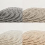 Fancy Homi 4 Packs Neutral Decorative Throw Pillow Covers 18x18 Inch for Living Room Couch Bed Sofa, Rustic Farmhouse Boho Home Decor, Soft Plush Striped Corduroy Square Cushion Case 45x45 cm - Image 5