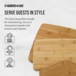 3-Piece Kitchen Cutting Board Set, Reversible Chopping Boards for Meal Prep and Serving, Charcuterie Board Set, Wood Cutting Boards, Assorted Sizes, Bamboo - Image 6