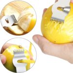 Stainless Steel Cheese Grater Set, Set of 5 Kitchen Grater & Peeler & Slicer, Lemon Zester with Cleaning Brush for Vegetable, Fruit, Chocolate - Image 6