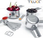 Measuring Cups and Spoons Set, Stainless Steel Cups & Spoons,Coffee Scoop Spoon, Kitchen Gadgets for Cooking & Baking - Image 6