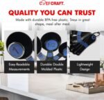 Chef Craft Easy to Read Plastic, Measuring Cup Set, 10 piece set, Blue - Image 6