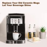 16 oz Large Coffee Mug with Handle Tea Cup Novelty Coffee Cup for Men Women Office Work, White - Image 5