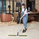 36" Commercial Dust Mops for Floor Cleaning Heavy Duty Floor Duster Mop with Long Handle Hotel Gym Household Cleaning Supplies for Hardwood, Tiles, Marble Floors,Green - Image 6
