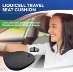 Travel Seat Cushion with LiquiCell Technology – Thin Orthopedic Butt Pillow for Sciatica, Tailbone, Coccyx & Back Pain – Seat Pad for Car Driving, Truck, Wheelchair, Airplane, Office, Home Use - Image 6