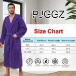 Men's Bathrobes with Hood, Soft Long Towel Robe for Men - Super Absorbent Quick Dry yet Warm - Image 6