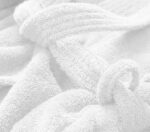 100% Cotton Terry Shawl Collar Bathrobe with Slippers – One Robe, Plush Spa Robe for Men & Women, Unisex One Size, White - Image 6