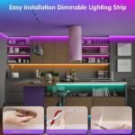 Led Lights for Bedroom 100ft (2 Rolls of 50ft) Music Sync Color Changing Strip Lights with Remote and App Control RGB Strip, for Room Home Party Decoration - Image 7