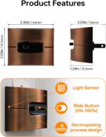 Night Lights Plug into Wall: LED Dimmable Night Light, Bedroom Decor, Dusk to Dawn Sensor, Vintage Night Lamp for Kids Bathroom Hallway Toilet Stairway Kitchen, Adjustable Brightness Soft White 3000K - Image 7