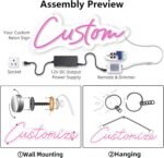 Custom Neon Signs – Personalized LED Neon Lights for Weddings, Customizable Neon Name Sign for Bedroom, Business Logos, Birthday Parties & Holiday Gifts - Image 7