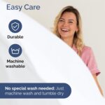 Extra Deep King Sheet Set - 6 Piece Breathable & Cooling Sheets - Hotel Luxury Bedding Set w/18-24 Inch Extra Deep Pockets - Easy & Secure Fit - Super Soft, Wrinkle Free and Comfy - White, King Size - Image 7