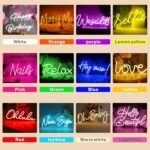 Custom Neon Signs, Personalized Neon Sign Customizable for Wall Decor,Led Sign Custom Neon Name Sign for Wedding Party Gifts Nails Shop Logo Neon Name lights - Image 9