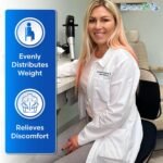 Travel Seat Cushion with LiquiCell Technology – Thin Orthopedic Butt Pillow for Sciatica, Tailbone, Coccyx & Back Pain – Seat Pad for Car Driving, Truck, Wheelchair, Airplane, Office, Home Use - Image 9